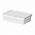 Organizador de Armário C/ Tampa Branco 27x19,5x7 Linea - Imagem 1