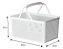 Cesto Retangular Línea com Alça Branco 40x27x20cm Paramount - Imagem 2