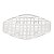 Centro de Mesa de Cristal Deli 26x14x5,5Cm 7243 Lyor - Imagem 3