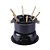 Conjunto Para Fondue 11 Peças Queijo ou Chocolate Preto - Imagem 2