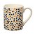 Caneca De Cerâmica Dots 330 ML Estampada   13 x 8 x 9cm - Imagem 1
