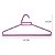 Cabide Adulto 5 Pçs Rosa Reforçado 41x18cm Trioplast - Imagem 4