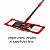 Mop Rodo Microfibra Flat Vermelho / Cinza 72 a 120 cm Camesa - Imagem 4