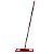 Mop Rodo Microfibra Flat Vermelho / Cinza 72 a 120 cm Camesa - Imagem 1