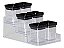 Kit 7 Porta Temperos Lumini Black Organizador Decorativo - Imagem 1