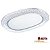 Bandeja Decorativa Oval Trançada Cristal Multiuso Grande - Imagem 2