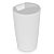 Copo Térmico de Bambu Parede Dupla C/ Tampa Preto 500ml - Imagem 1