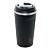 Copo Térmico Inox Parede Dupla Com Termômetro Preto 500ml - Imagem 1