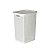 Cesto de Roupas 40 Litros Com Tampa Linea Branco 52 Cm - Imagem 1