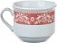 Aparelho de Jantar Classic Porcelana 20 Pçs Branco Com Rosa - Imagem 5
