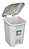 Lixeira Cesto Grande 120 Litros Com Tampa Click Branca - Imagem 4