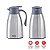 Garrafa Térmica Inox 1 Litro Café Água 12h Quente E 24h Frio - Imagem 4
