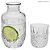 Moringa De Vidro Cristal Com Copo e Jarra  500ML/145ML - Imagem 2