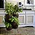 Kit 3 Vasos Horta Vertical 44x16 Cm Com Suporte Rusty Vasart - Imagem 2