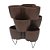 Kit 3 Vasos Horta Vertical 44x16 Cm Com Suporte Rusty Vasart - Imagem 1