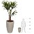 Vaso Malta Cone 38x55Cm Granito Pedra Leve Resistente Vasart - Imagem 5