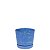 Vaso Ocean Mar Azul 15x15xCm Com Prato Anti-Dengue Vasart - Imagem 1