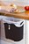 Lixeira Suspensa 8 Litros Preta 26,5x27,5x17Cm 8256 Mor - Imagem 6