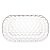 Travessa de Cristal Bubble 21x12x2cm Servir Decorar Lyor - Imagem 2