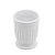 Conjunto 3 Peças Banheiro Cerâmica Greece Branco e Dourado - Imagem 3