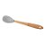 Conjunto 4 Utensílios de Silicone Cabo em Bambu Cinza Lyor - Imagem 2