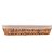 Cesta Oval de Fibra Natural com Forro em Tecido 43,5x15x8 Cm - Imagem 3