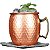Caneca Moscow Mule Em Cobre Puro Martelada 500Ml Alca Bronze - Imagem 1