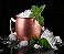Caneca Moscow Mule Cobre Puro Lisa 500 Ml Alça Bronze - Imagem 4
