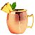 Caneca Moscow Mule Cobre Puro Lisa 500 Ml Alça Bronze - Imagem 6