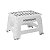 Banqueta Banquinho Dobrável Antiderrapante Clear 32x25x22CM 2134  PARAMOUNT - Imagem 1