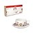 Xicara Para Chá ou Café Com Pires Porcelana 160ML 6 Peças - Imagem 3
