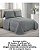 Cobre Leito Casal Kit Colcha King Antique 260x280 3 Pç Cinza - Imagem 3