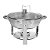Rechaud Inox Para Servir Redondo 7 Litros Tampa de Vidro - Imagem 1