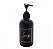 Porta Sabonete Liquido Vidro Fosco Pump Plástico Preto 250ML - Imagem 1