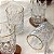 Conjunto 6 Copos Altos de Vidro C/ Fio de Ouro Diamond 350ml - Imagem 3