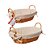 Cesto Rattan Multiuso Oval Com Alça E Forro Lily 30x21 Cm - Imagem 1