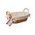Cesto Rattan Multiuso Oval Com Alça E Forro Lily 30x21 Cm - Imagem 3