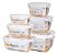 Jogo Potes Para Alimento Retangular Fliplock 400/800/1400 ML - Imagem 3