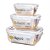 Jogo Potes Para Alimento Retangular Fliplock 400/800/1400 ML - Imagem 1