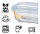 Jogo Potes Para Alimento Retangular Fliplock 400/800/1400 ML - Imagem 2