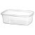 Pote Retangular Transparente Volare 1,2 Litros BPA Free - Imagem 3