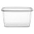Pote Retangular Transparente Volare 3 Litros BPA Free - Imagem 2