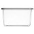 Pote Retangular Transparente Volare 3 Litros BPA Free - Imagem 4