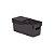 Organizador de Armário Pequena Com tampa Preto 24x11x10Cm - Imagem 1