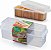 Porta Biscoito Torradas 23x9 Cm Serve Conserva e Organiza - Imagem 2