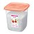 Pote Para Alimentos Organizador 1,7 L Transparente Com Tampa - Imagem 3