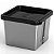 Pote para Alimentos 430ml Metallic Quadrado C/Tampa Bpa Free - Imagem 1
