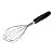 Batedor Fouet Fios De Aço Inox 28cm Cabo Preto Weck - Imagem 4