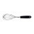 Batedor Fouet Fios De Aço Inox 28cm Cabo Preto Weck - Imagem 2