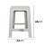 Banqueta Banquinho Adulto Branca 100 Kg 45x32Cm Injeplastec - Imagem 4